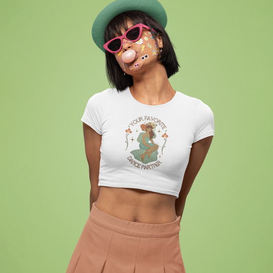 Your Favorite Dance Partner Noveau Crop Tee